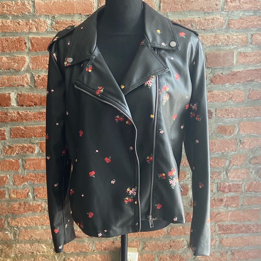 Faux leather jacket